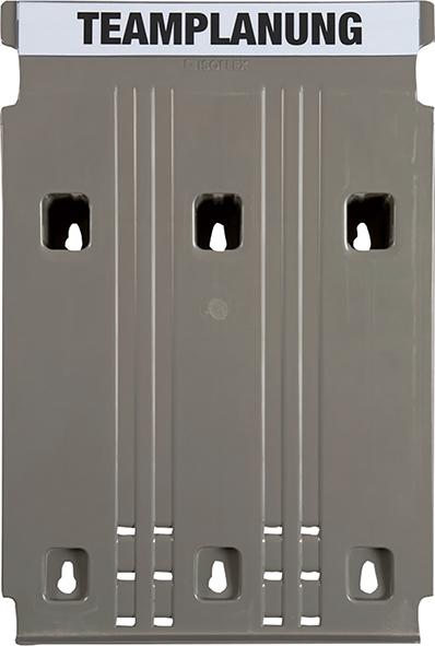 Grund-Modul "Flat" fuer Wandsortierer 58 x 240 x 392 mm hellgrau