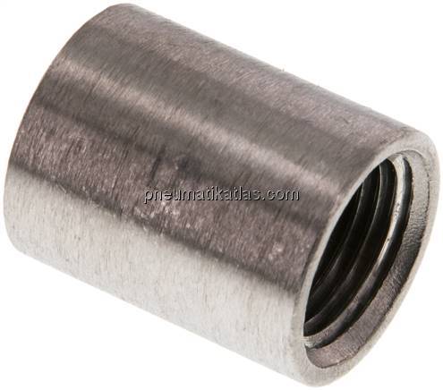 Rundmuffe NPT 1/2"-NPT 1/2", 1.4408