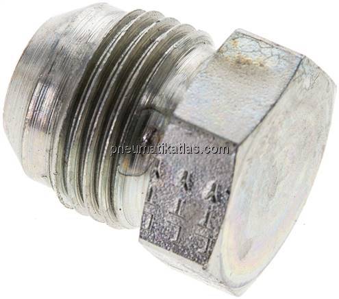 HD-Verschlussstopfen UNF 7/8"-14(JIC), Stahl verzinkt