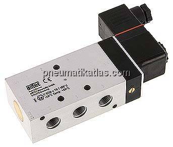 5/2-Wege Magnetventil, G 1/4", Luftfeder, 24 V DC, ATEX-Zulassung