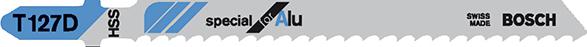 Stichsägeblatt T 127 D Bosch VE à 5 Stück Special for Alu