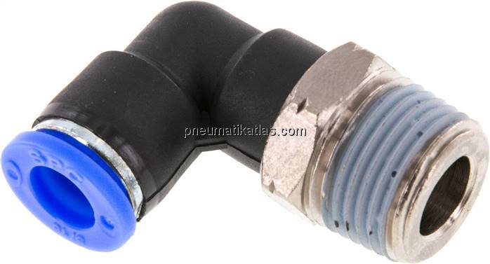 Winkel-Steckanschluss NPT 3/8"-5/16" (7,94 mm), IQS-Inch