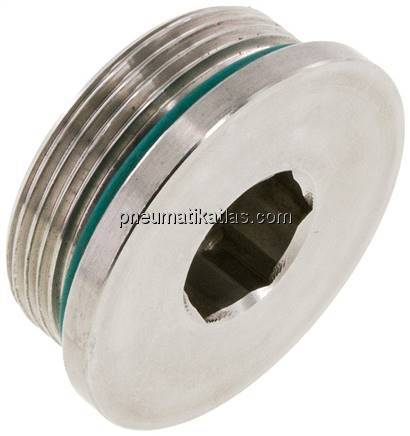 HD-Verschlussstopfen Innenskt. UN 1-7/8"-12, V4A