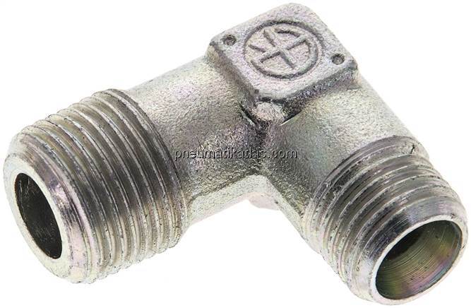 Winkel-Schneidringverschraub. R 3/8"-8 L (M14x1,5), ohne Mutter & Schneidring, S