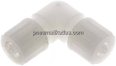 Winkel-Verschraubung 10x4mm, PVDF