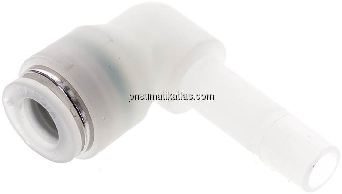 Winkel-Steckanschluss 8mm Stecknippel, IQS-PVDF
