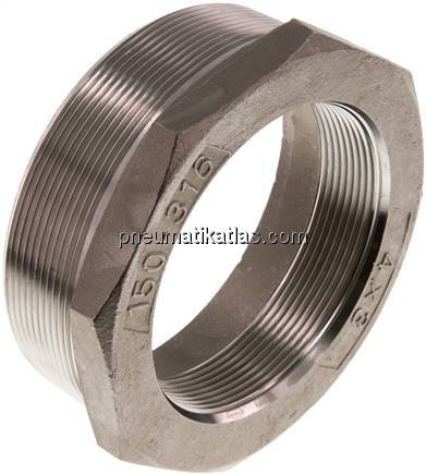 Reduziernippel R 4"(AG)-Rp 3"(IG), 1.4408