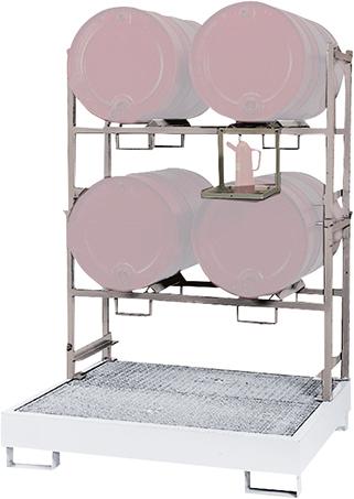 Stapelregale für Auffangwanne STR-2 feuerverz.