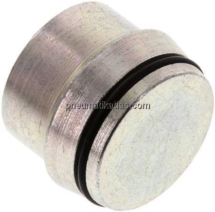 Verschlussstopfen ohne Mutter /38 S, Stahl verzinkt