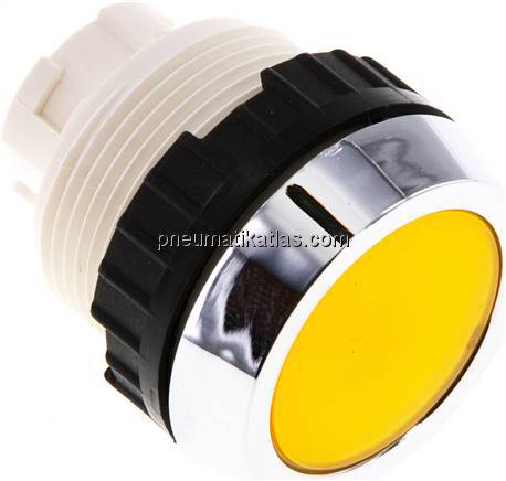Betätigeraufsatz 30mm, Drucktaster (gelb)