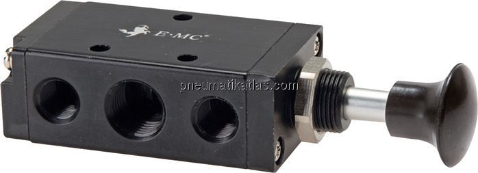 Exemplarische Darstellung: 5/2-Wege Axial-Handhebe