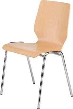Mehrzweckstuhl Buche o. Polster natur