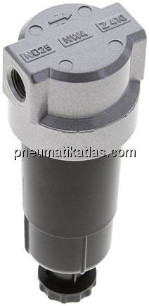 Mini-Filter G 1/8", Metallbehälter ohne Sichtrohr