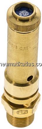 TÜV-Sicherheitsventil G 3/8" (DN8), 29,40 bar, Messing