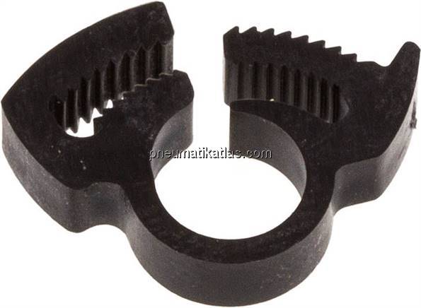 Schnapp-Schlauchschelle, Nylon, 5,4 - 6,3mm