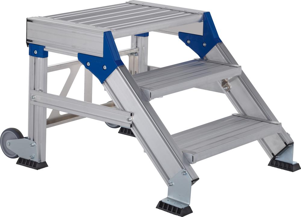 Treppenpodest fahrbar 45G2 Stufen 600 mm breit Höhe 0,40 m