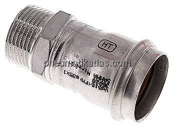 Pressfitting, Übergangsnippel 35mm innen / R 1" AG