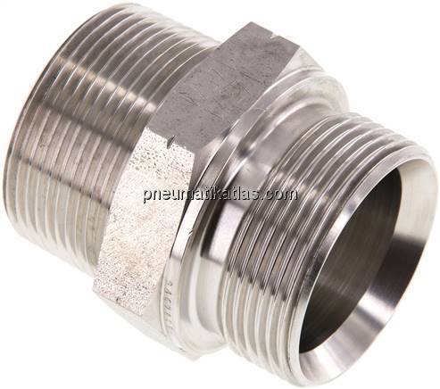 Doppelnippel G 1-1/2"-NPT 1-1/2", 1.4571