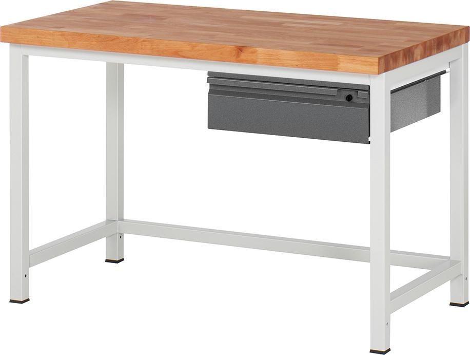 Werkbank Serie Basic 8 Modell 8001-1 B1250xT700xH840mm RAL7035/7016