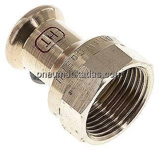 Pressfitting, Übergangsmuffe 15mm innen / Rp 3/4" IG