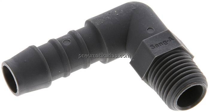 Winkel-Gewindetülle R 1/4"-10mm, PA 6