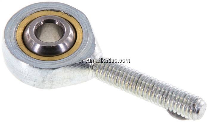 Gelenkkopf, Außengewinde M 5, Stahl verzinkt