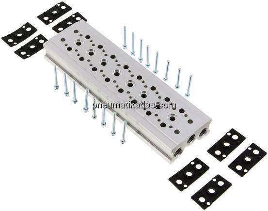 Reihenleiste (8-fach) für SF1000 (5/2 und 5/3-Wege)