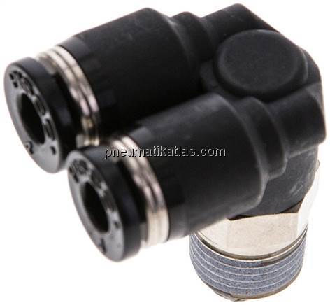 Y-Winkel-Steckanschluss R 1/8"x4mm, IQS-Standard