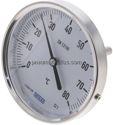 Bimetallthermometer, waagerecht D100/0 bis +80°C/63mm