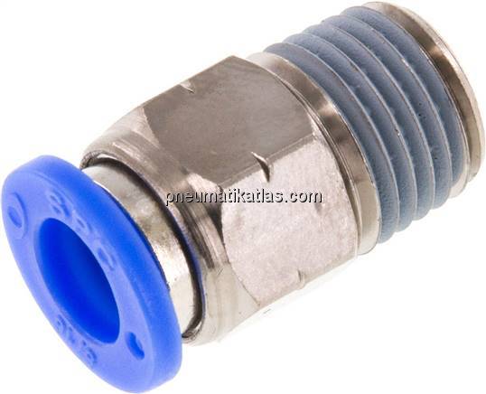 Gerader Steckanschluss NPT 1/4"-5/16" (7,94 mm), IQS-Inch