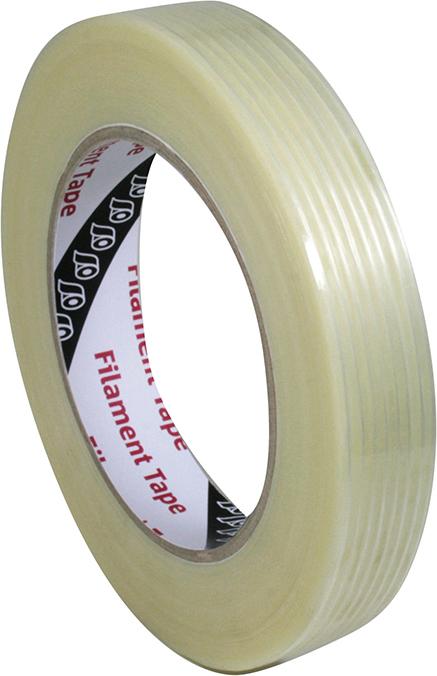 Filament Klebeband 50m x 25mm, transparent längsverstärkt