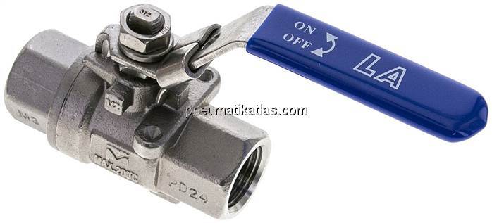 Edelstahl-Kugelhahn, Eco-Line, G 1/2", 0 - 63bar