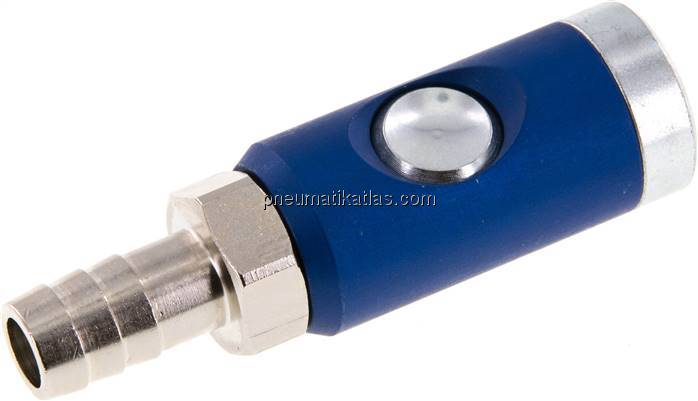 Sicherheits-Druckknopfkupplung (NW7,2), 13 (1/2")mm Schl., Stahl verzinkt