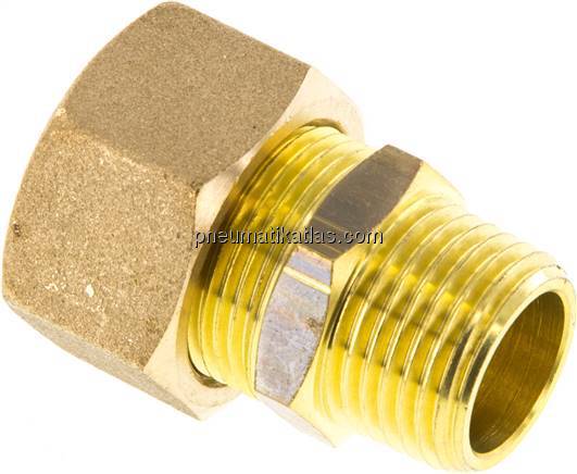 Gerade Klemmringverschraubung R 1/2"-18 (M24x1,5)mm, Messing