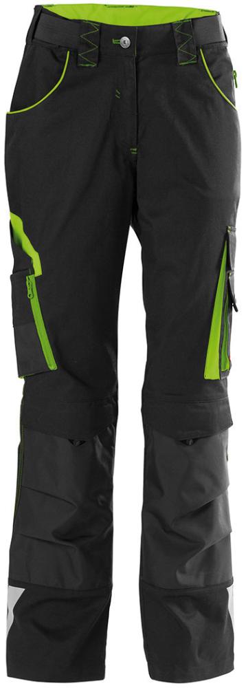 FORTIS Damen Bundhose 24,schw./limegreen, Gr. 54