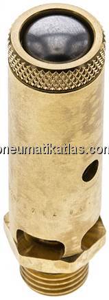 TÜV-Sicherheitsventil G 1/4" (DN8), 0,65 bar, Messing