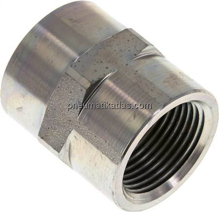 Hochdruck-Muffe NPT 1"-NPT 1", Stahl verzinkt