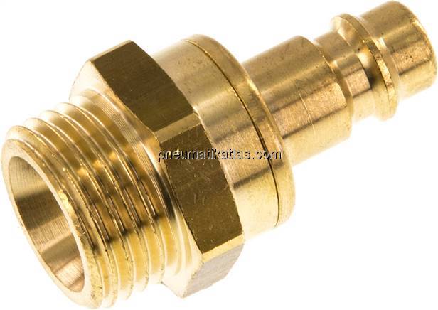 Kupplungsstecker (NW7,2) G 1/2"(AG), Messing