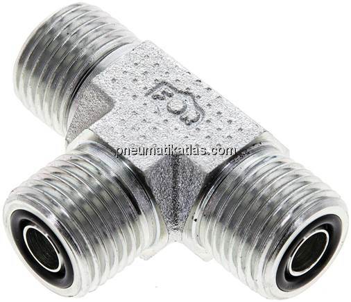 ORFS-T-Verschraubung UN 11/16"-16(AG)