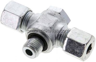 T-Schwenkverschraubung G 1/4"-8 S (M16x1,5), Stahl verzinkt