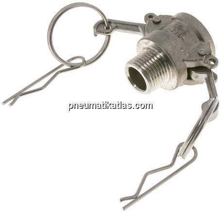 Kamlock-Kupplung (B) NPT 1/2"(AG), Edelstahl (1.4408)