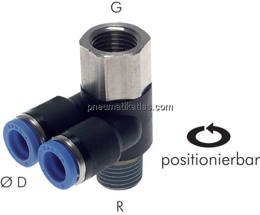 Exemplarische Darstellung: Y-Steckverschraubung mi