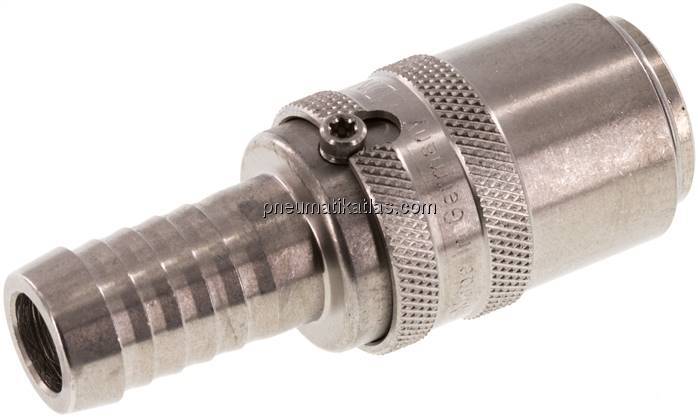 Temperierkupplungsdose (gerade) 13mm Zapfen, 13 (1/2")mm Schlauch