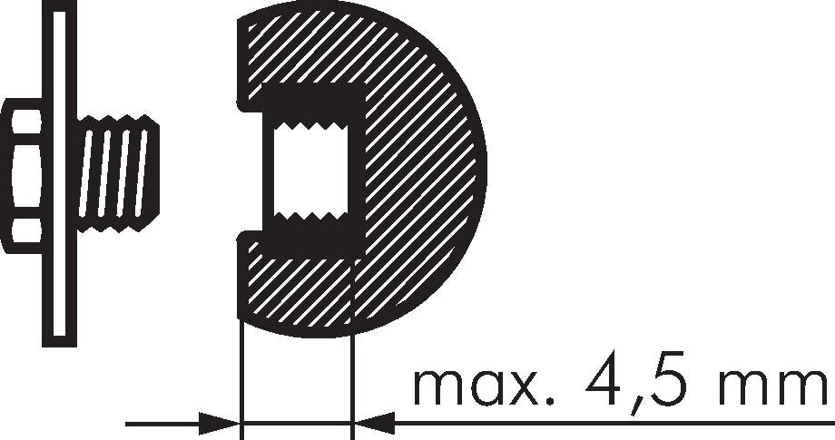 Zeichnung: Kulissenstein für Zylinder mit T-Nut