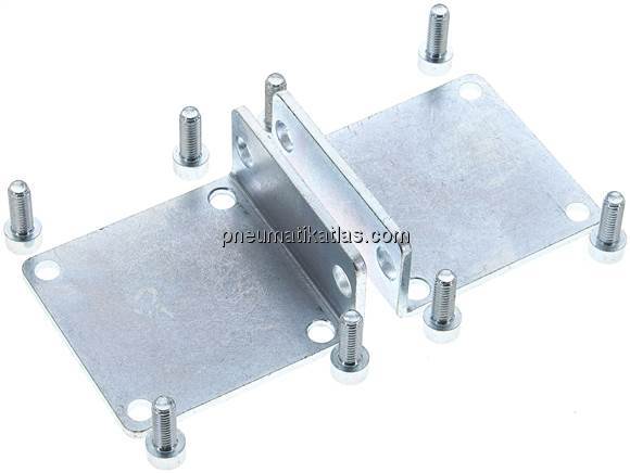 2 Stk. Fußwinkel für 40mm kolbenstangenlosen Zylinder