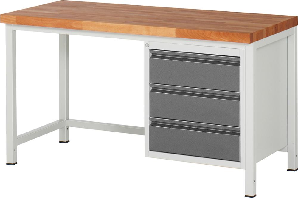 Werkbank Serie Basic 8 Modell 8157-1 B1500xT700xH840mm RAL7035/7016