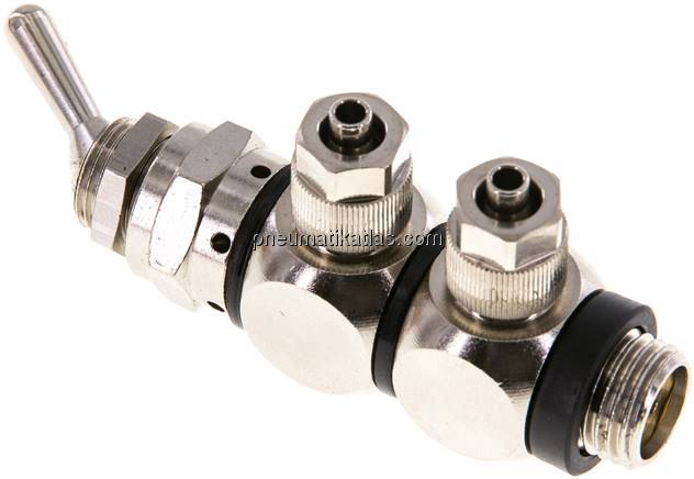 4/2-Wege Kipphebelventil G 1/4"-6x4 mm