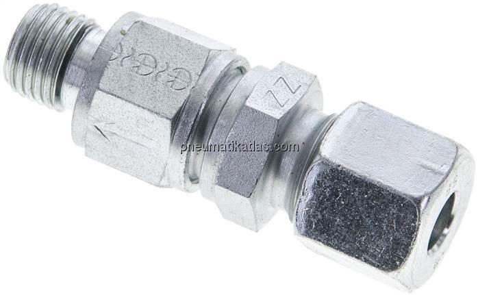 Hydraulik-Rückschlagventil 8 S (M16x1,5)-G 1/4", Stahl verzinkt