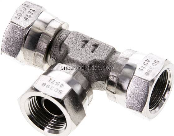 T-Verschraubung,60°Konus G 3/8" (IG), V4A