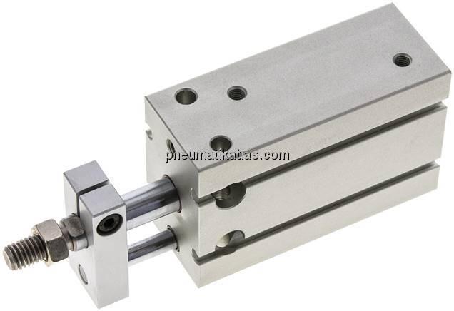 Direktmontagezylinder, Kolben 25mm,Hub 30mm, verdrehgesicherte Kolbenstange